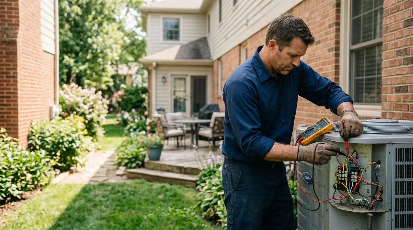 HVAC technician working near Camden, SC